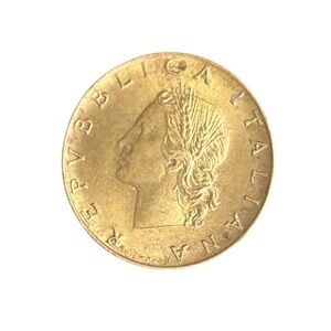 Vintage 1979 Italy 20 Lire Coin Ceres Roman Goddess w/ Case
